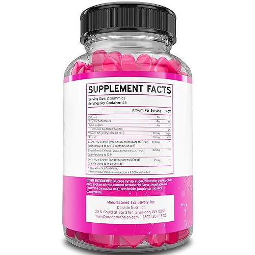 Hormonal Balance For Women & PMS Relief Gummies (90 Gummies) - Support Cramps DORADO NUTRITION Au supplements