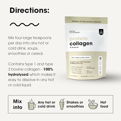 Feel Complete - High Protein Collagen - Premium Type 1 & 3 Hydrolysed Bovine Collagen - Halal - Skin, Hair & Nail Feel Complete Au supplements