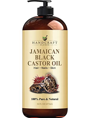 Handcraft Blends Jamaican Black Castor Oil for Hair Growth, Eyelashes and Eyebrows Handcraft Blends Au supplements