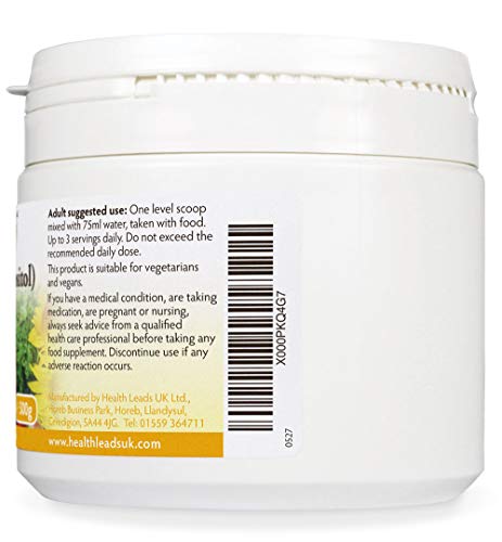 Inositol (Myo-Inositol) Powder 300g, Also Called Vitamin B8, High Absorption, Vegan Health Leads ...Working With Nature Au supplements