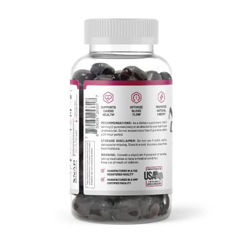 Snap Supplements Nitric Oxide Beet Root Gummies - Support Healthy Blood Circulation Snap Supplements Au supplements