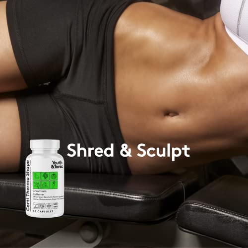 Youth & Tonic Shred Sculpt Lean 3 x Diet Pills w Water Weight Away & Cortithermo Shape Youth & Tonic Au supplements