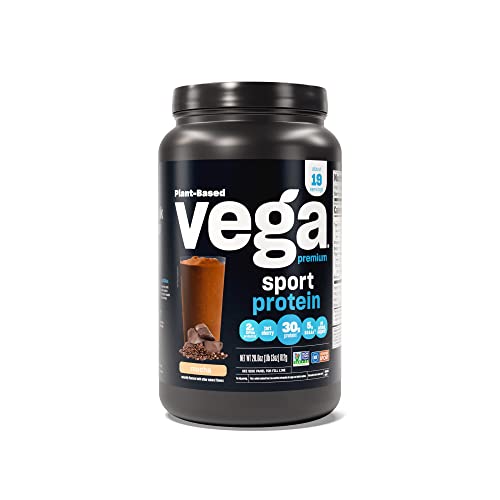 Vega Premium Sport Protein Mocha Protein Powder, Vegan, Non GMO, Gluten Free Plant Vega Au supplements