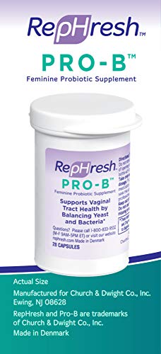 NEW RepHresh Pro-B Feminine Probiotic Supplement Non- Dairy Formula/Vegetarian Capsule, 28ct Rephresh Au supplements