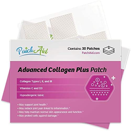 Patch Aid Advanced Collagen Plus - 30 Daily Topical Patches. 100% Natural & Vegan. Allergy & Filler Free Patch Aid Au supplements