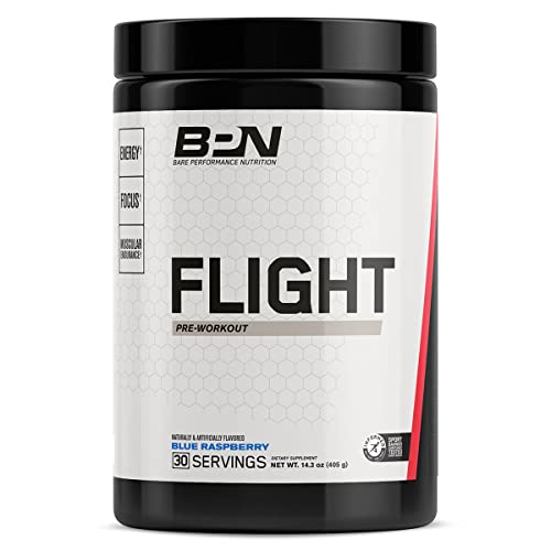 Bare Performance Nutrition, BPN Flight Pre Workout, Blue Raspberry, 30 Servings BARE PERFORMANCE NUTRITION Au supplements