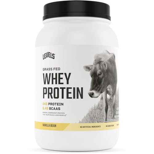 Levels Grass Fed 100% Whey Protein, No Hormones, Vanilla Bean, 2LB Levels Nutrition Au supplements