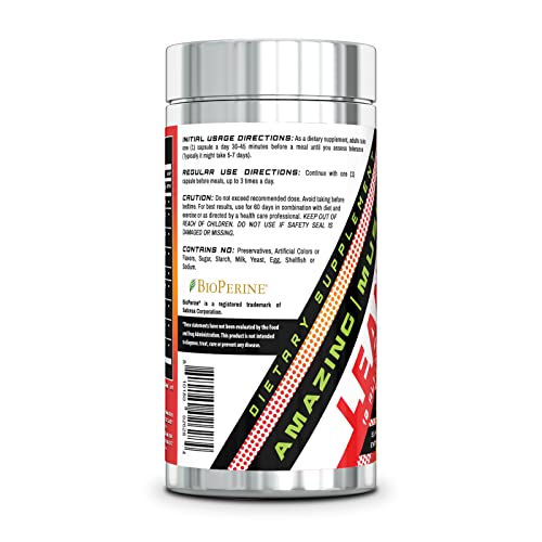 Amazing Muscle Lean 10 Burner - 90 Capsules - 30 Servings - Helps to Preserve Muscle Amazing Nutrition Au supplements