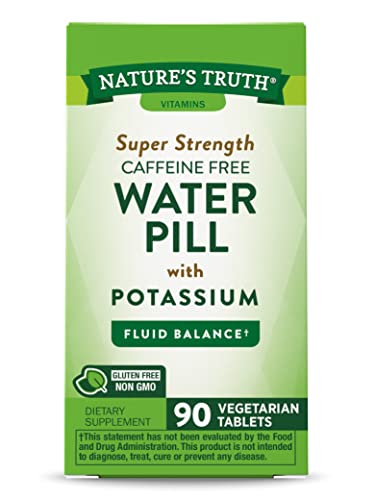 Nature's Truth Super Strength Water Pill with Potassium | 90 Count | Caffeine Free | Vegetarian Nature's Truth Au supplements
