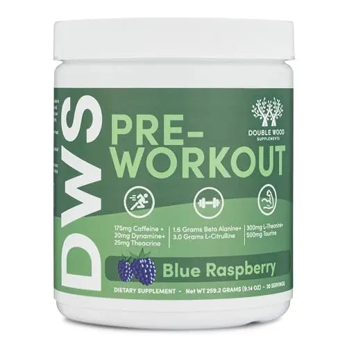 Pre Workout Powder for Men & Women (30 Servings of Caffeine, Beta Alanine, L-Citrulline Double Wood SupplementsAU supplements