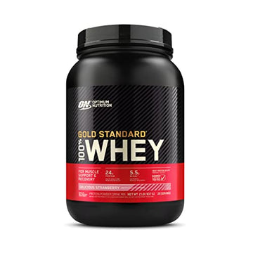 Optimum Nutrition Gold Standard 100% Whey Protein Powder, Delicious Strawberry Optimum Nutrition Au supplements