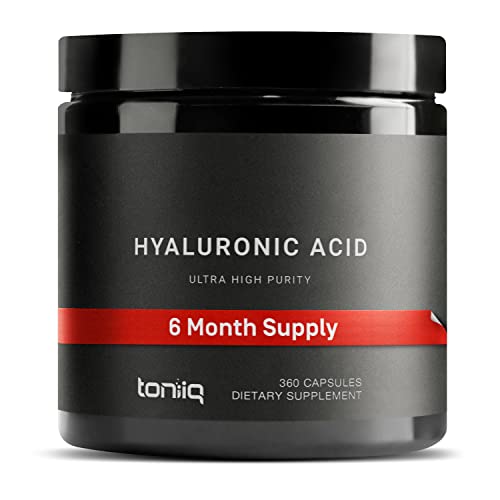 Toniiq Ultra High Purity Hyaluronic Acid Supplements - 95%+ Highly Purified and Bioavailab Toniiq Au supplements