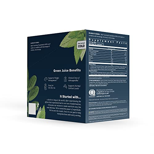 Organifi: GO Packs - Green Juice - Organic Superfood Supplement Powder - 30 Count Organifi Au supplements