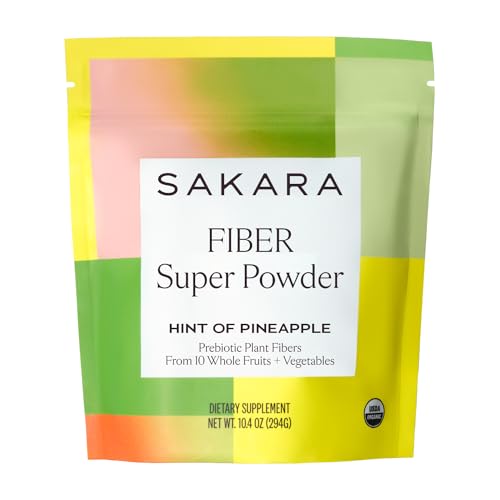 SAKARA Fiber Super Powder - Pineapple Flavor Prebiotic Fiber Powder, High Fiber SAKARA Au supplements