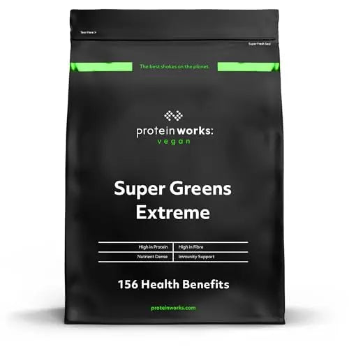 Protein Works Super Greens Extreme Powder , 156 Health Benefits , 41 Active Ingredients Protein WorksAU supplements