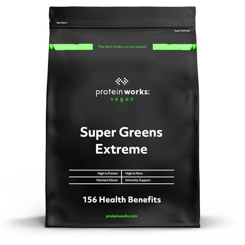 Protein Works Super Greens Extreme Powder , 156 Health Benefits , 41 Active Ingredients Protein Works Au supplements