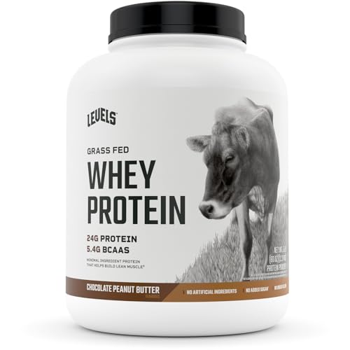 Levels Grass Fed 100% Whey Protein, No GMOs, Chocolate Peanut Butter, 5LB Levels Nutrition Au supplements