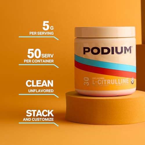 Podium Nutrition, Solos | L-Citrulline, 30 Servings, Unflavored, Boost Athletic Performance Podium Nutrition Au supplements