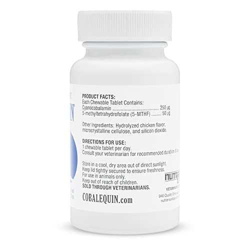 Nutramax Cobalequin B12 Supplement for Cats and Small Dogs, 45 Count (Pack of 1) Nutramax Laboratories Au supplements