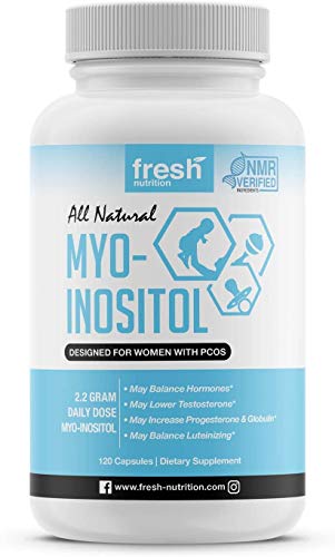 Myo-Inositol - PCOS - 2200mg Strongest NMR Verified - 120 High Potency Powder Fresh Nutrition Au supplements