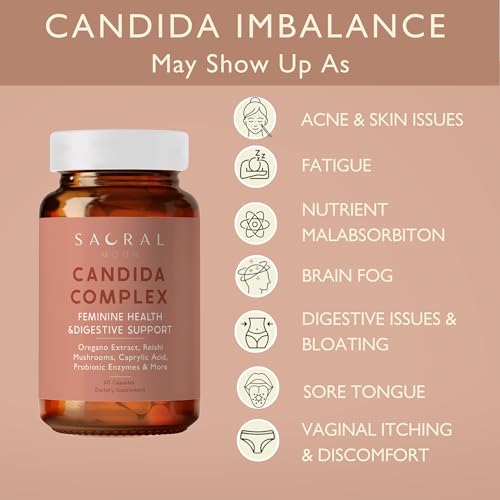 SACRALMOON Candida Cleanse - 8 Cleansing Ingredients for Digestive Support and Feminine Care SACRALMOON Au supplements