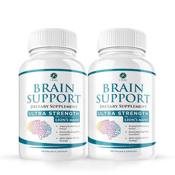 1 Body Brain Support: Twin Pack - 90 Capsules Each - Alpha GPC 1 Body Au supplements