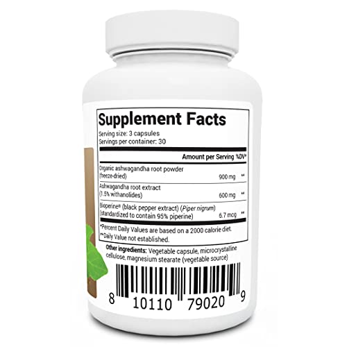 Dr. Berg Ashwagandha Capsules 1500mg - Includes Organic Ashwagandha Root Dr. Berg Nutritionals Au supplements