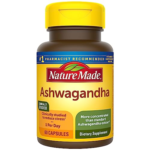 Nature Made Ashwagandha Capsules 125mg for Stress Support, 60 Capsules, 60 Day Supply Nature Made Au supplements