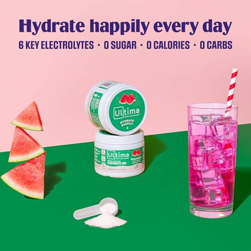 Ultima Replenisher Daily Electrolyte Drink Mix – Watermelon, 30 Servings – Hydration Ultima Replenisher Au supplements