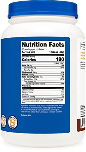 Nutricost Meal Replacement Shake Powder (Chocolate), 30 Servings - Protein, Non-GMO Nutricost Au supplements