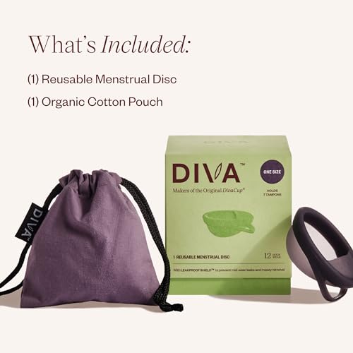 Diva Disc - Comfortable, Reusable Menstrual Disc with Leakproof Shield - Period Disc for Up to 12 Hours DivaCup Au supplements
