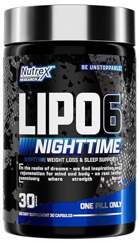 Nutrex Lipo 6 Nighttime Fat Burner | Melatonin Sleep Aid & Weight Loss Diet Pills Nutrex ResearchUS supplements