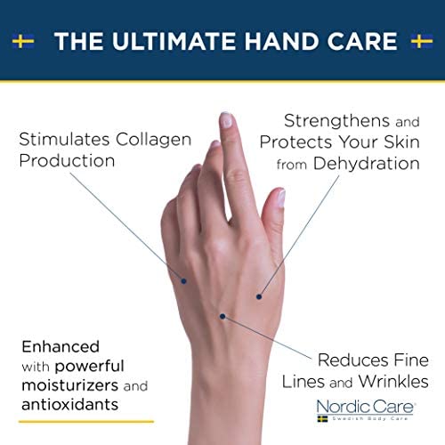 Nordic Care Hand Cream, 6 oz. | Shea Butter Hand Lotion for Dry Hands and Cracked Skin | Paraben & Lanolin-free | Essential Oils, Vitamin A & E, Squalane & Lavender Nordic Care Au supplements