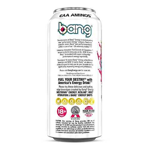 Bang Energy Power Punch, Sugar-Free Energy Drink, 16-Ounce (Pack of 12) BANG Au supplements