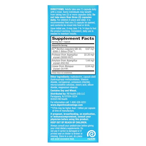 IBS Daily Probiotic Capsules for Digestive Health & Gut Health, Digestive Advantage Probiotics For Men and Women (96 count box) - Digestible Enzymes Digestive Advantage Au supplements