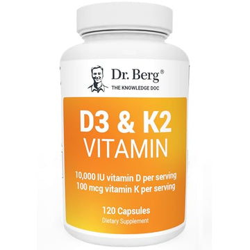 Dr. Berg's Vitamin D3 K2 Supplement w/MCT Oil - Includes 10,000 IU of Vitamin D3 Dr. Berg Nutritionals Au supplements