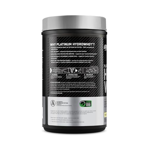 Optimum Nutrition Platinum Hydrowhey Protein Powder, 100% Hydrolyzed Whey Protein Optimum Nutrition Au supplements
