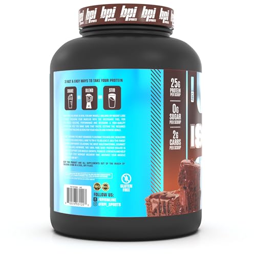 BPI Sports ISO HD Isolate Protein Chocolate Brownie - 69 Servings, 5.4 pounds BPI Sports Au supplements