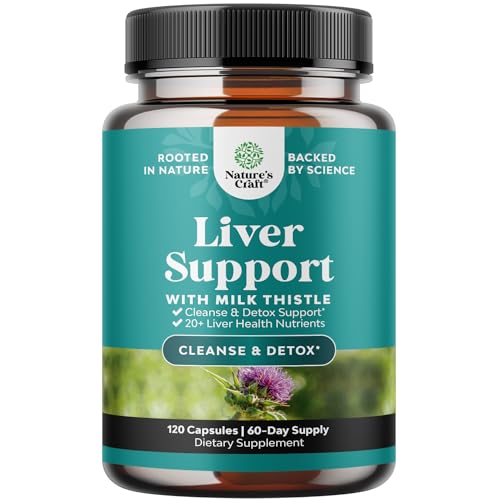 Liver Cleanse Detox & Repair Formula - Herbal Liver Support Supplement with Milk Thistle Natures Craft Au supplements