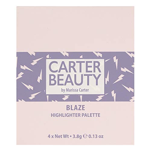 Carter Beauty By Marissa Carter Mini Highlighter Palette | Long Lasting Makeup | Shimmer & Matte Shades (Blaze) Carter Beauty Au supplements