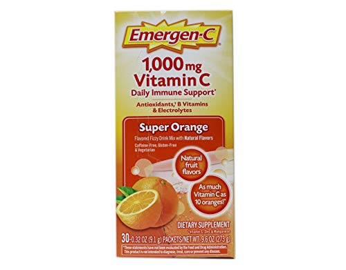 Emergen-C Super Orange Vitamin C - 30 Count (Pack of 4) (Packaging may vary) Emergen-C Au supplements
