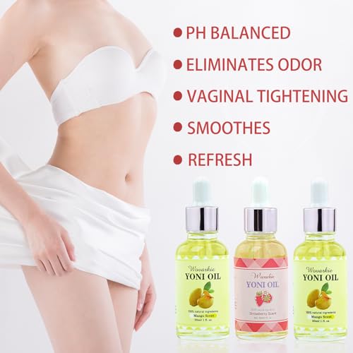 3 Packs Yoni Oil for Women, 100% Natural Feminine Oil Intimate Deodorant for Women, Eliminates Odor Wovarkie Au supplements