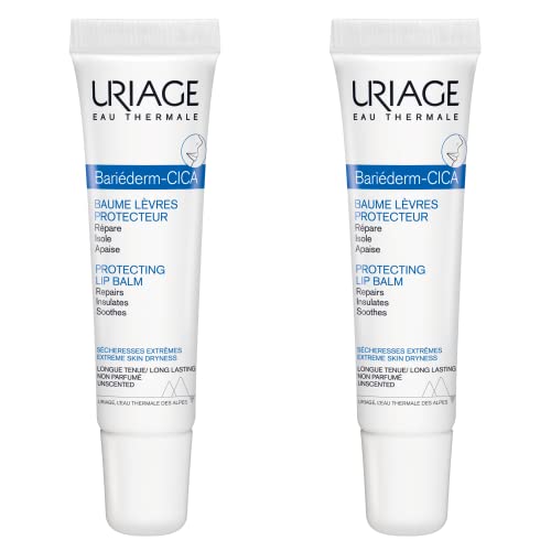 URIAGE Bariederm Cica-Lips Protecting Balm Duo, 2 x 0.5 fl.oz. each | Repairs Uriage Au supplements