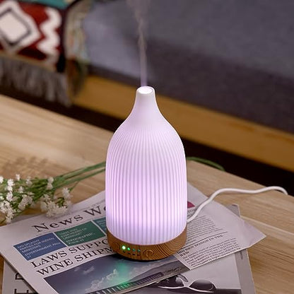 Coolego Ceramic Diffuser, 100ml Essential Oil Diffuser Ultrasonic Cool Mist Aromatherapy Diffuser CoolegoUS supplements