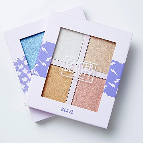 Carter Beauty By Marissa Carter Mini Highlighter Palette | Long Lasting Makeup | Shimmer & Matte Shades (Blaze) Carter Beauty Au supplements