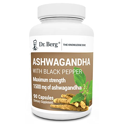 Dr. Berg Ashwagandha Capsules 1500mg - Includes Organic Ashwagandha Root Dr. Berg Nutritionals Au supplements