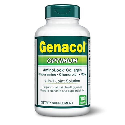 Genacol Optimum – Glucosamine, Chondroitin, MSM & Ultra-Hydrolyzed Collagen, Joint Support Tablets, 180 Count (60-Day Supply) Genacol Au supplements