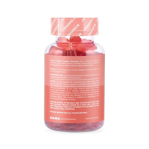 Vegan Collagen Gummies – Advanced Superfood Blend – Vegan Collagen Alternative for Women and Men – Infused with Vitamin C novomins Au supplements