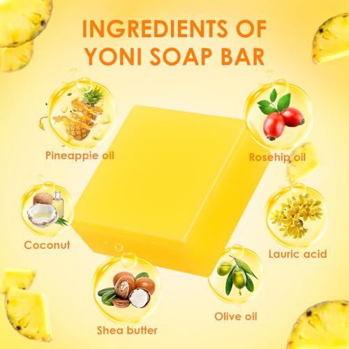 2 PCS Yoni Soap Bars Feminine Wash, 100% Natural Organic Yoni Bar Soap for Women Ph Balance Yoni BASSI Au supplements