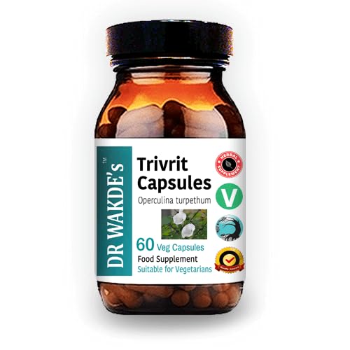 DR WAKDE'S Trivrit Capsules (Nishottar, 60 Veg Caps, Plant-Based Supplement, Ayurvedic Herb, All Natural, Vegan) DR WAKDE's Au supplements